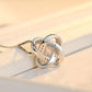 EVERLOVE:  "Heart Knot" Sterling Silver Necklace