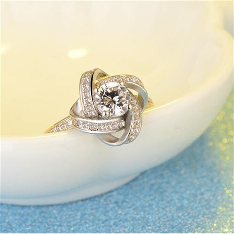 EVERLOVE:  "Heart Knot" Sterling Silver Ring