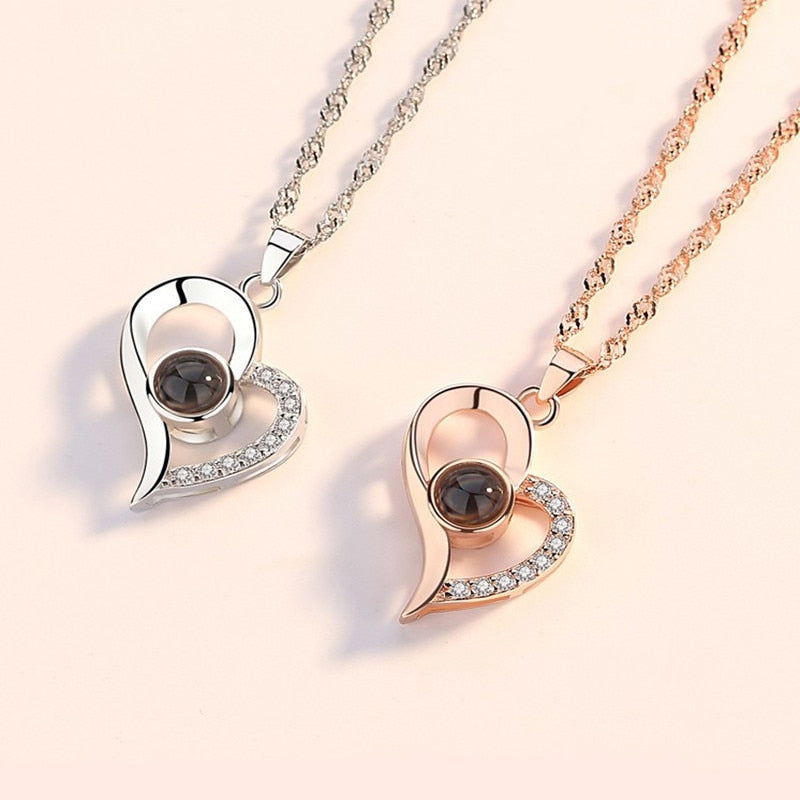 AMORE: "I Love You" Projection Necklace