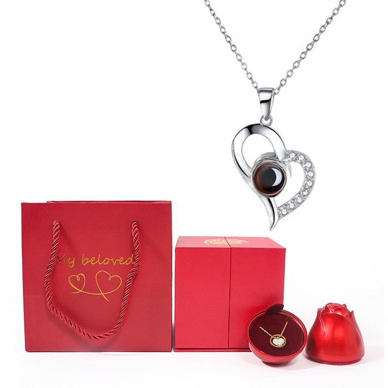 AMORE: "I Love You" Projection Necklace