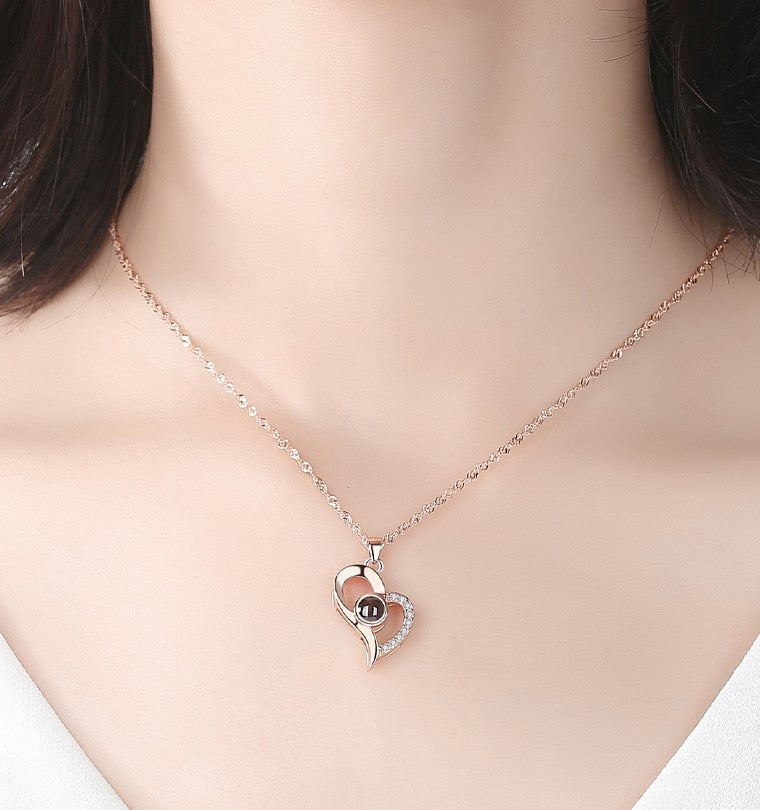 AMORE: "I Love You" Projection Necklace