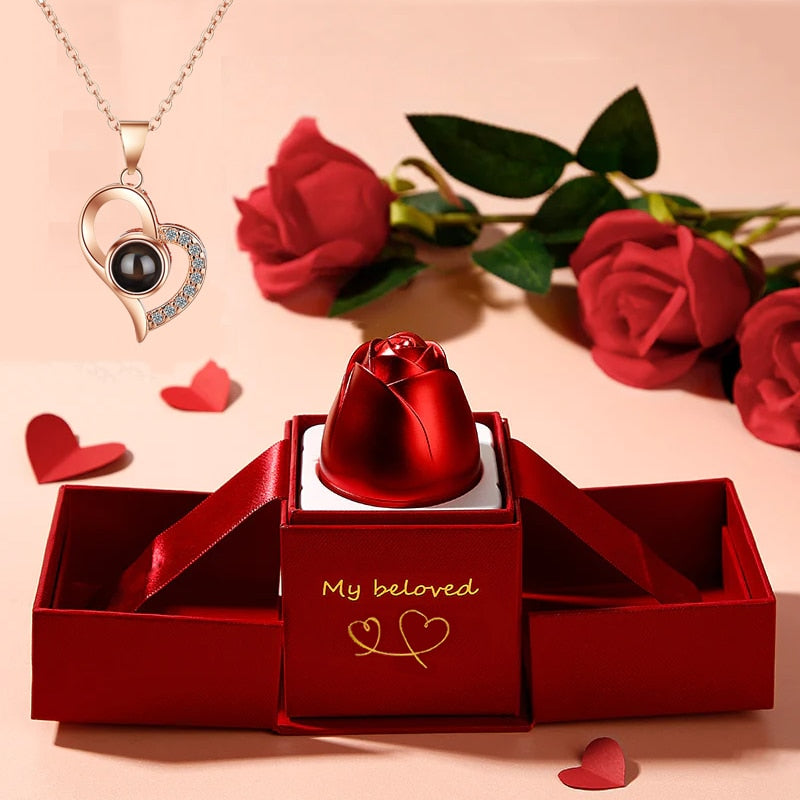 AMORE: "I Love You" Projection Necklace