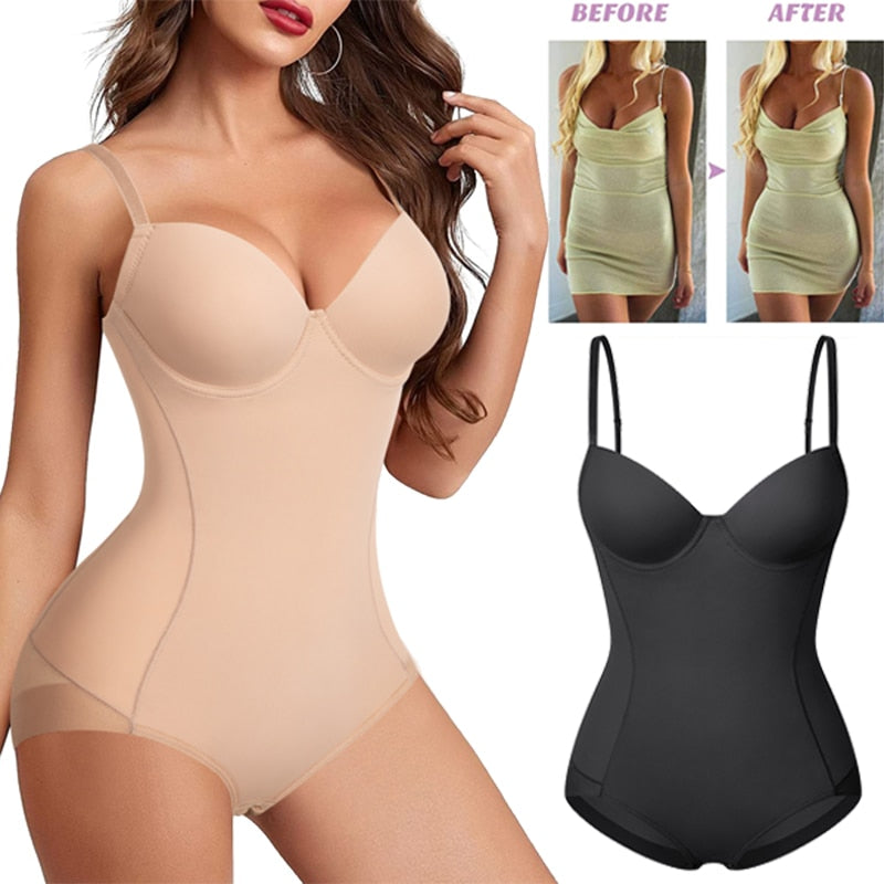 SCULTPING FULL BODY CONTOURING BODYSUIT  W.  TUMMY CONTROL,  PUSH UP BRA, &  BUTT LIFT